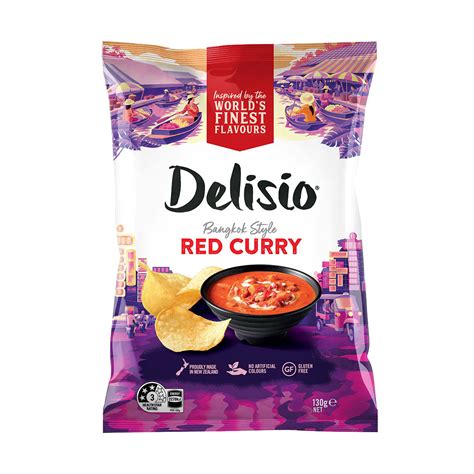 Bluebird Delisio Chips Red Curry 130g The Reject Shop