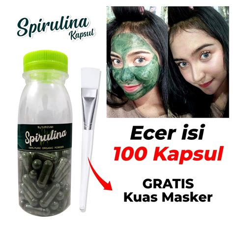 ISI 50 100 KAPSUL Masker Wajah Glowing Dan Putih Yurizumi Masker