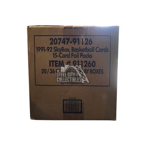 1991 92 Skybox Series 1 Basketball 20 Box Case Steel City Collectibles