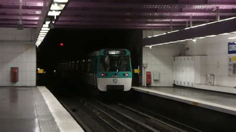 Metro De Paris RATP MF77 Saliendo De Concorde L8 YouTube