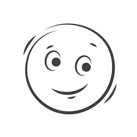 Premium Vector Emoticon Icon Happy Smiling Face Emoji Isolated On