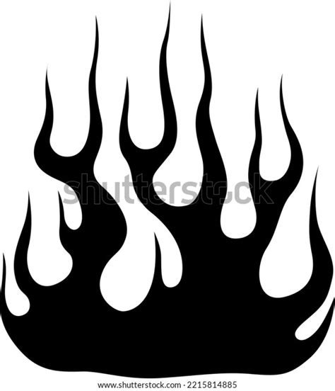 Fire Flames Isolated On White Background Stock Vector (Royalty Free ...