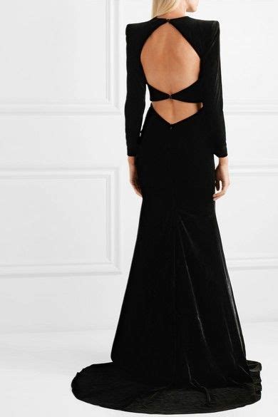 Pin By Jean Karlo Duenas Ramirez On Black Dress Velvet Gown Velvet