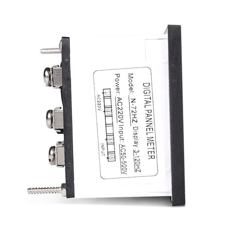 3 120 Hz 72mm Square Panel Digital Frequency Meter 68mm Hole Size Led Display Electrical Hertz