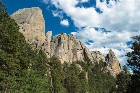 Granite Formations In The Black Hills Stock Photo Image Of Thin Rock