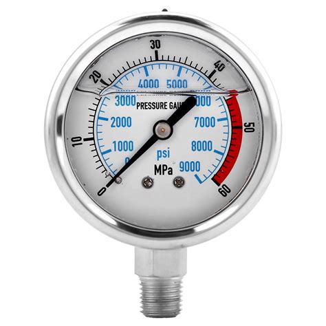 Buy Hydraulic Pressure Gauge Stainless Steel Water Pressure Gauge