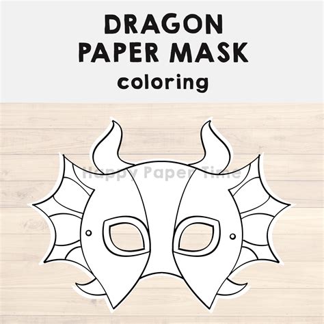 Chinese Dragon Mask Printable Coloring Activity Jdaniel4s 48 Off