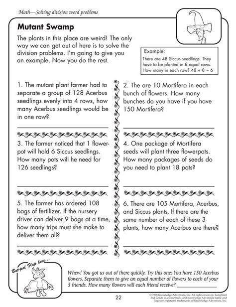4th Grade Math Problem Solving Worksheets