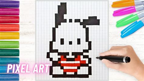 Como dibujar a POCHACCO fácil paso a paso en Pixel Art Dibujos