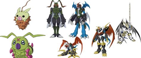 Wormmon S Forms Digimon Adventure 02 By L Dawg211 On Deviantart