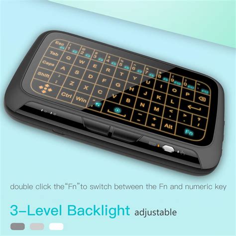 Air Mouse Smart Mini teclado inalámbrico con retroiluminación 2 4 GHz