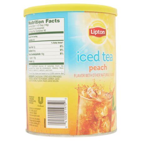 Nutrition Facts Lipton Iced Tea Besto Blog