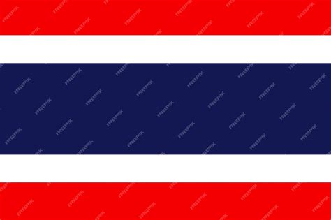 Premium Vector | Flag of thailand official symbol of the country