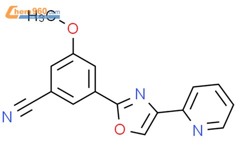 453568 77 9 Benzonitrile 3 methoxy 5 4 2 pyridinyl 2 oxazolyl CAS号