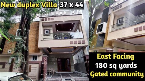 Sq Yds East Facing New Bhk Duplex Villa For Sale In Gated