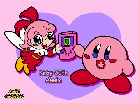 Kirby X Ribbon Love Tester 30th Anniv Special By Mamonstar761 On Deviantart