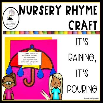 It S Raining It S Pouring Craft Nursery Rhymes Activity For Poetry