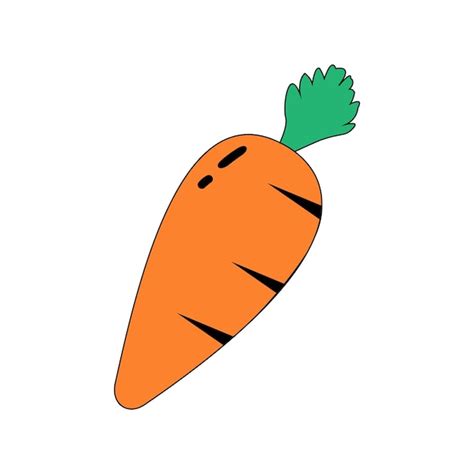 Premium Vector Carrot Icon Vektor