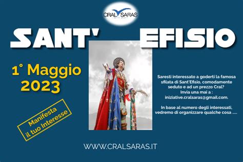 SantEfisio 1 Maggio Cral Saras