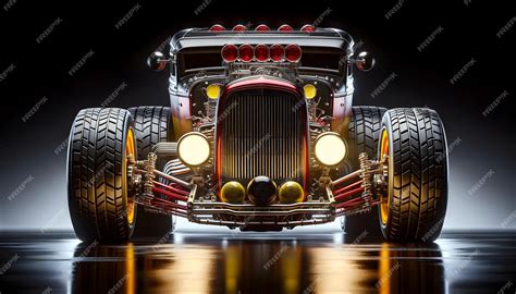 Premium AI Image | Beautiful hot rod vintage car automotive wallpaper ...