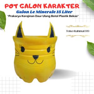 Jual Pot Tanaman Karakter Dari Galon Daur Ulang Galon Le Minerale