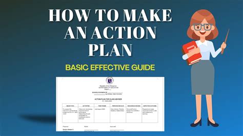 How To Make An Action Plan As Class Adviser Sy 2022 2023 Youtube