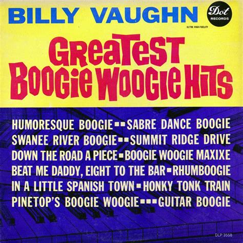 Greatest Boogie Woogie Hits Álbum de Billy Vaughn LETRAS MUS BR