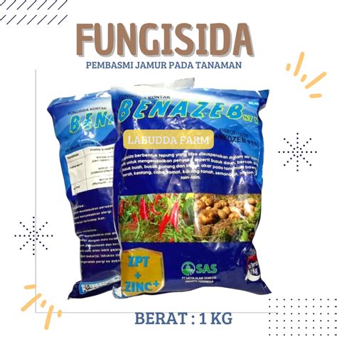 Jual Fungisida Benazeb Blue Wp Mancozeb Biru Kemasan Kg Ampuh Atasi