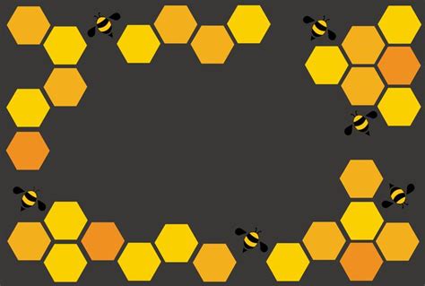 hexagon bee hive design art and space background 533234 Vector Art at ...