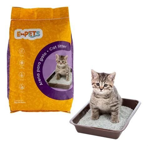 Arena Para Gatos Aglutinante No Toxica Desodorizante Kg Mercadolibre