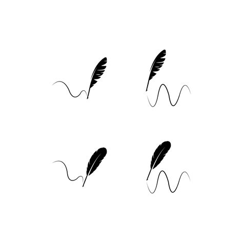 Premium Vector Feather Quill Pen Icon