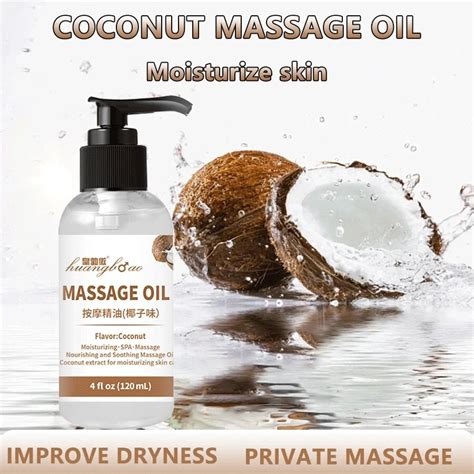 1pc Coconut Flavor Sex Massage Essential Oil Relaxing Full Body