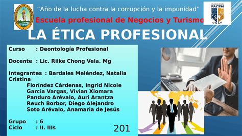 Deontolog A Profesional Tica Profesional Diapositivas