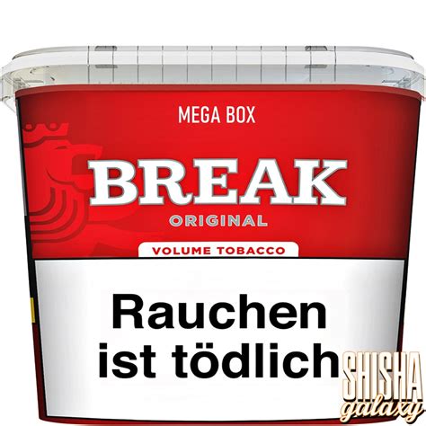 Break Original Red Volumentabak Stopftabak Box 150g