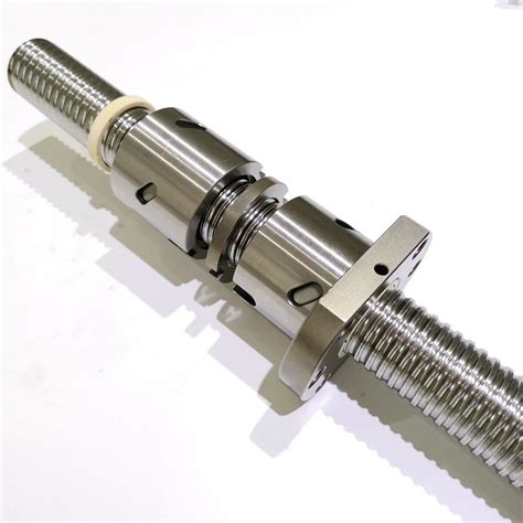 High Reliability Precision Ball Screw With Double Nut Metal Reflection