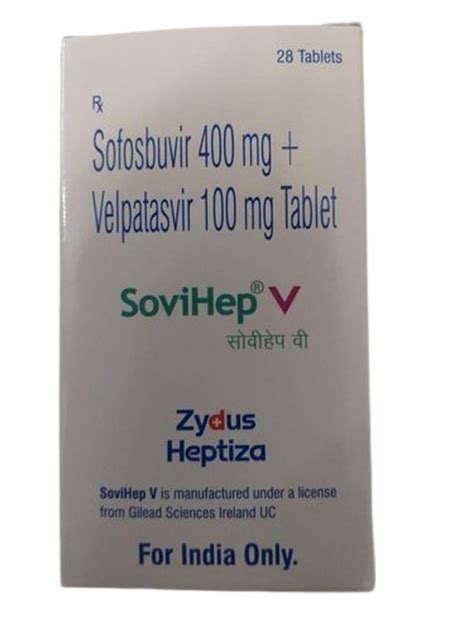 Sovihep V Sofosbuvir Mg Velpatasvir Mg Tablets At Rs