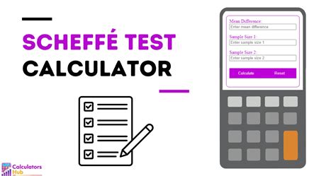 Scheffé Test Calculator Online