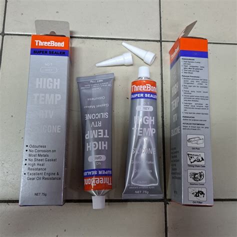 Jual Lem Paking Super Sealer Silicone Sealant Threebond Gasket Abu Abu