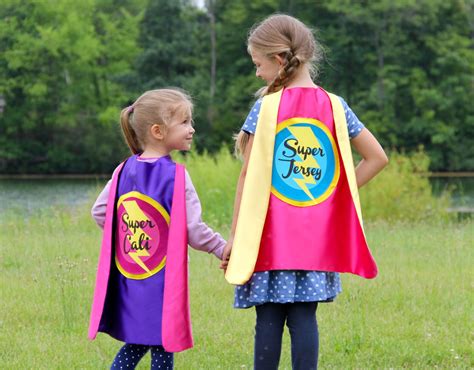 Girls Personalized Superhero Cape Ships Fast Choose Your Etsy