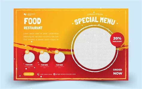 Food Poster Template Vector Art Icons And Graphics For Free Download