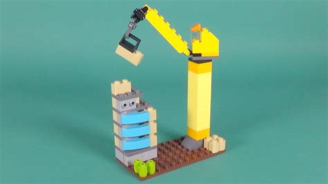 Lego Tower Crane Building Instructions Lego Classic 10697 How To Youtube