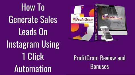 How To Get Increased Sales Leads On Instagram ProfitGram Review And