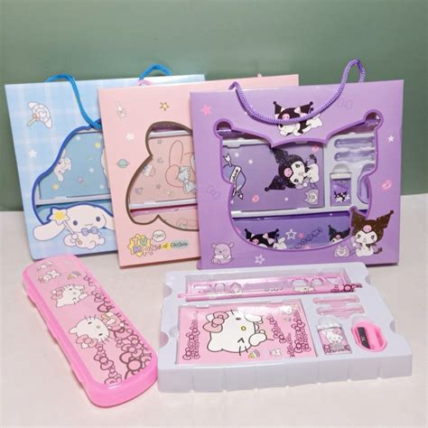 Jual Alat Tulis Sekolah Sets 8in1 Motif Sanrio Shopee Indonesia