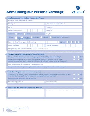 Angaben Zum Vertrag Und Zur Versicherten Person Vitasammelstiftung