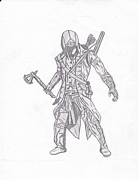 Assassin S Creed 3 Drawing By Jvr Tricker By Jvrtricker On Deviantart