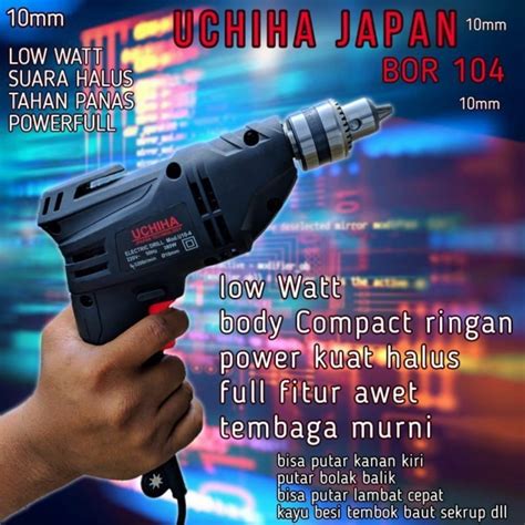 Jual Mesin Bor Tangan Listrik Mm Uchiha Type Japan Besi Tembok