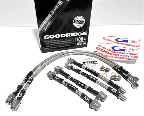 VW Golf MK3 VR6 95 To 97 Goodridge Braided Stainless Steel Brake Hose