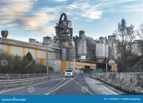 Cement Factory In Europe Editorial Stock Image Image Of Industrial