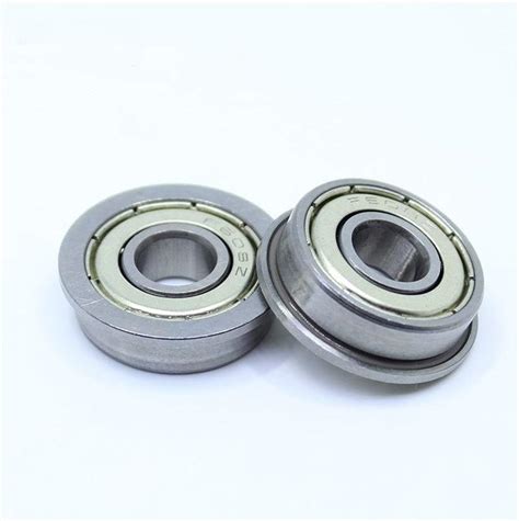 F608ZZ Flange Bearing 8x22x7 Mm Deep Groove Ball Bearing ABEC 1