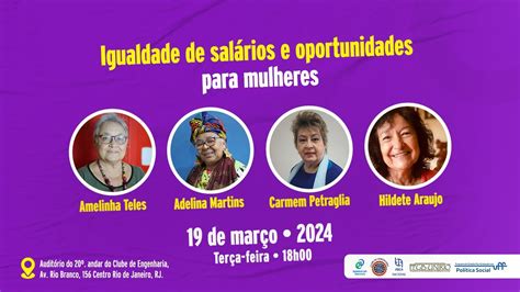 Mesa Redonda Igualdade De SalÁrios E Oportunidades Para As Mulheres A Lei E A Sua Aplicação